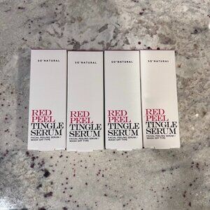 So Natural Red Peel Tingle Serum w/Alpha Hydroxy Exfoliating Face Serum 35ml NEW